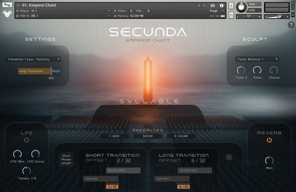 Wavelet Audio Secunda interface