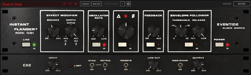 Eventide Instant Flanger Mk II interface