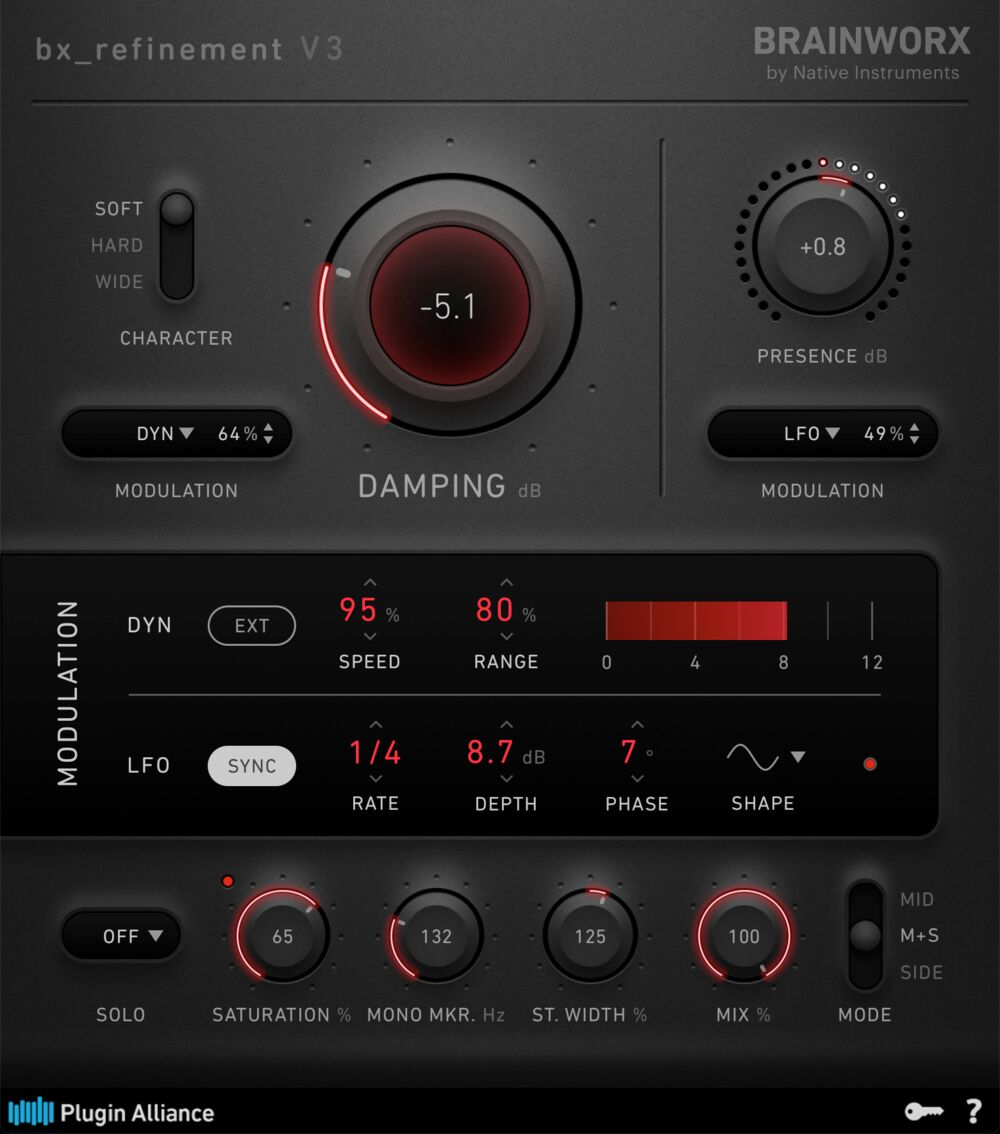 Brainworx bx_refinement V3 interface