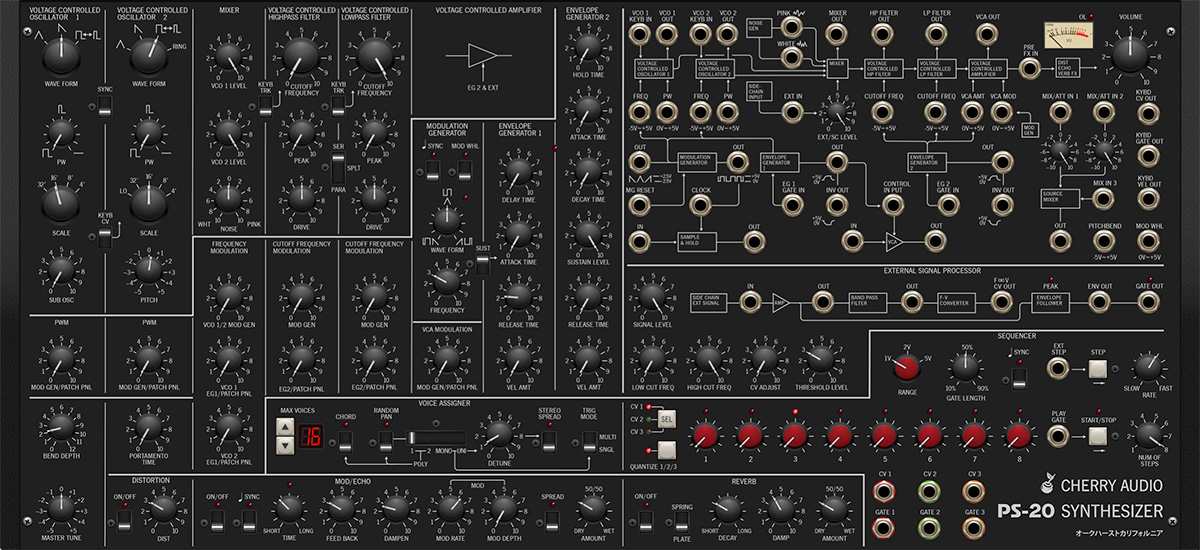 Cherry Audio PS-20 interface