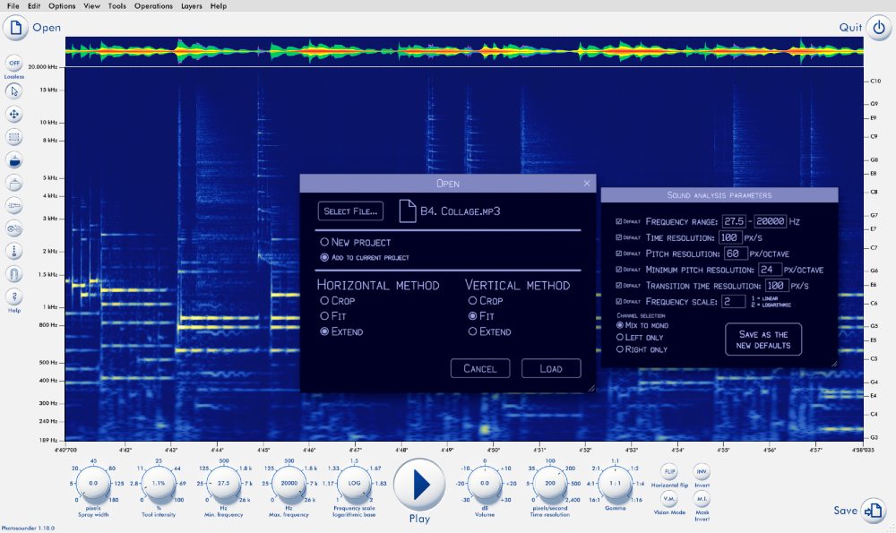 Photosounder Photosounder interface