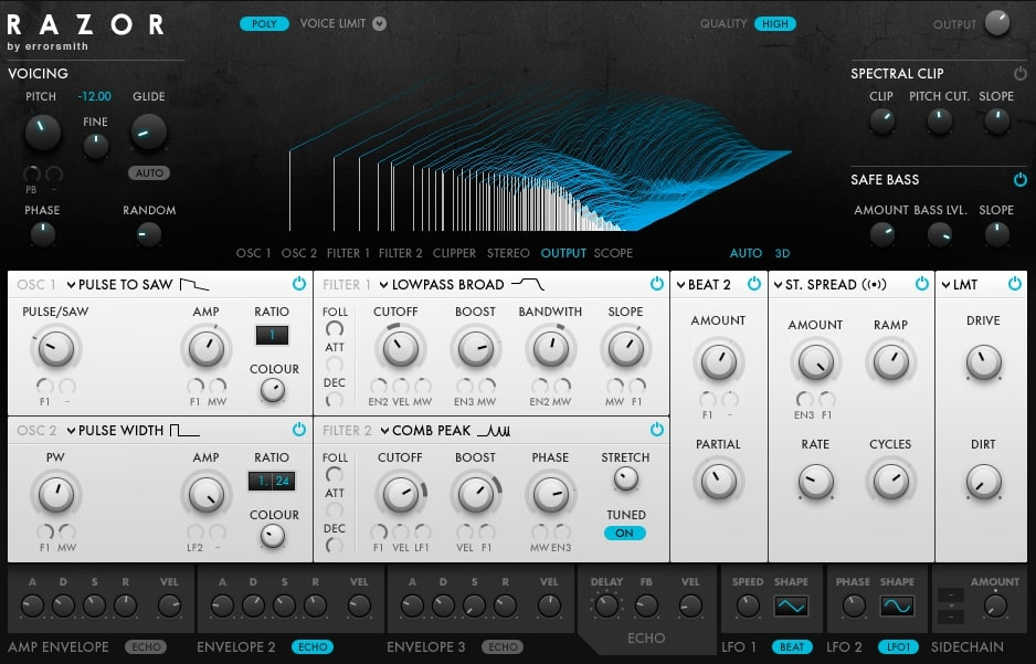 Native Instruments Razor interface