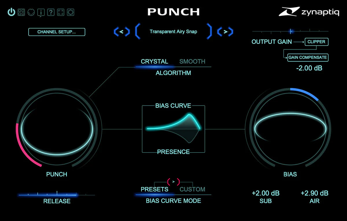 Zynaptiq Punch interface