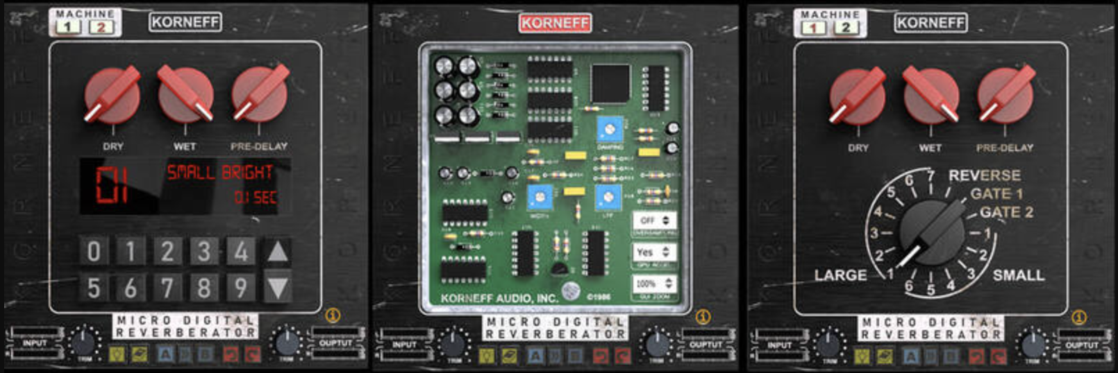 Korneff Audio Micro Digital Reverberator interface