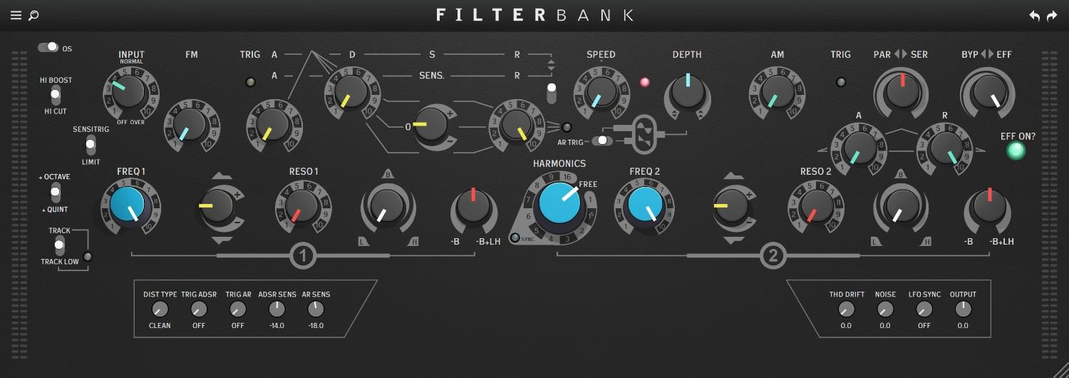 Rave Generation Filterbank interface
