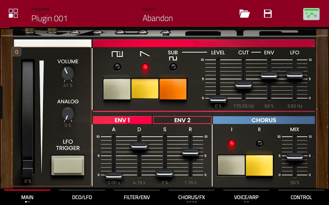 AIR Music Technology Jura interface