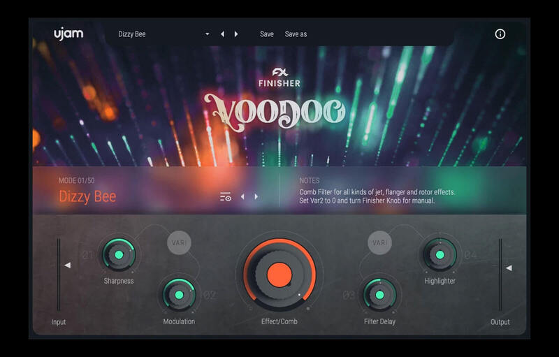UJAM Finisher VOODOO interface