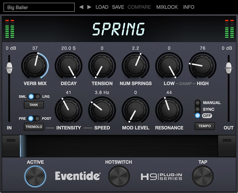 Eventide Spring interface