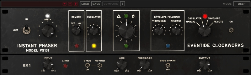 Eventide Instant Phaser Mk II interface