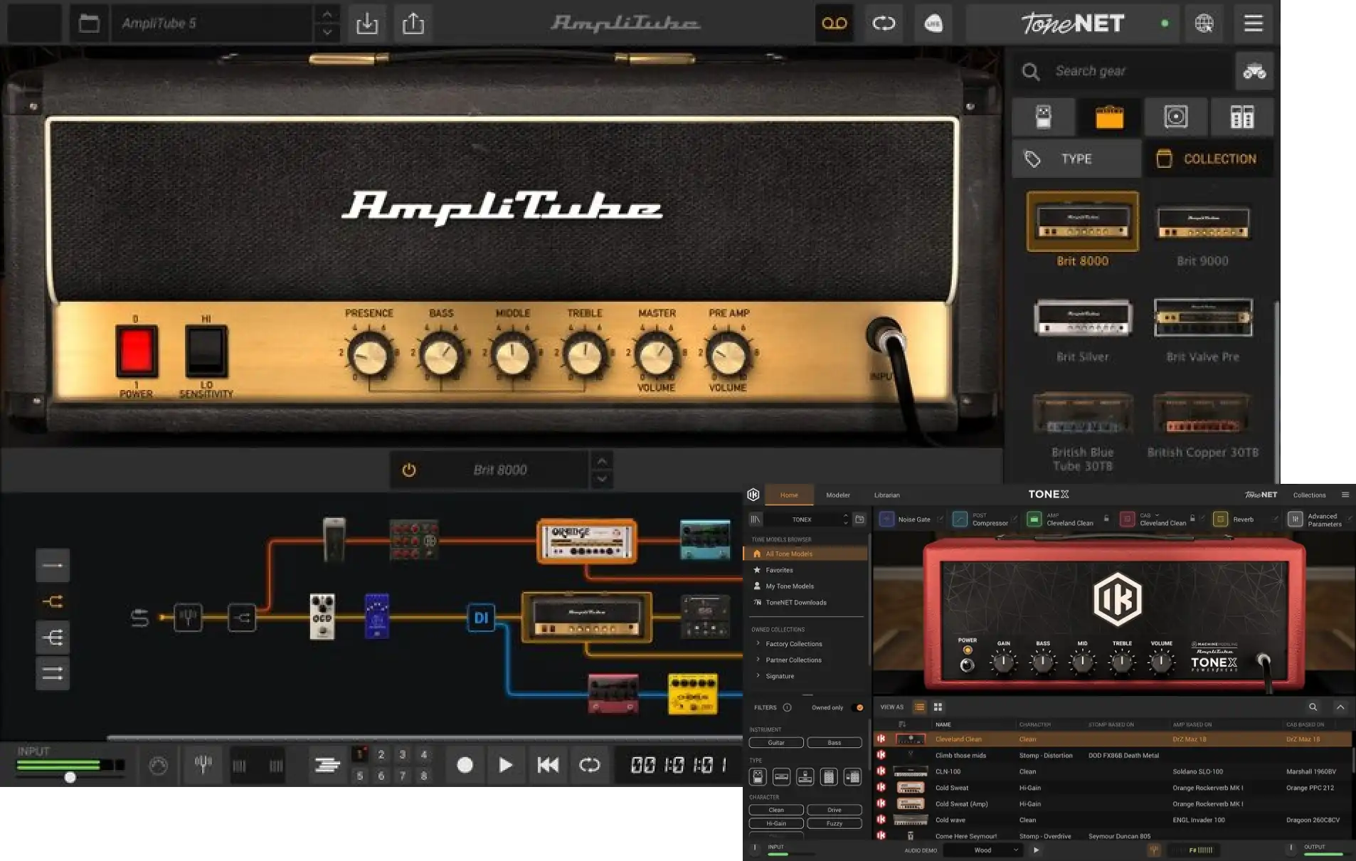 IK Multimedia AmpliTube 5 MAX v2 interface
