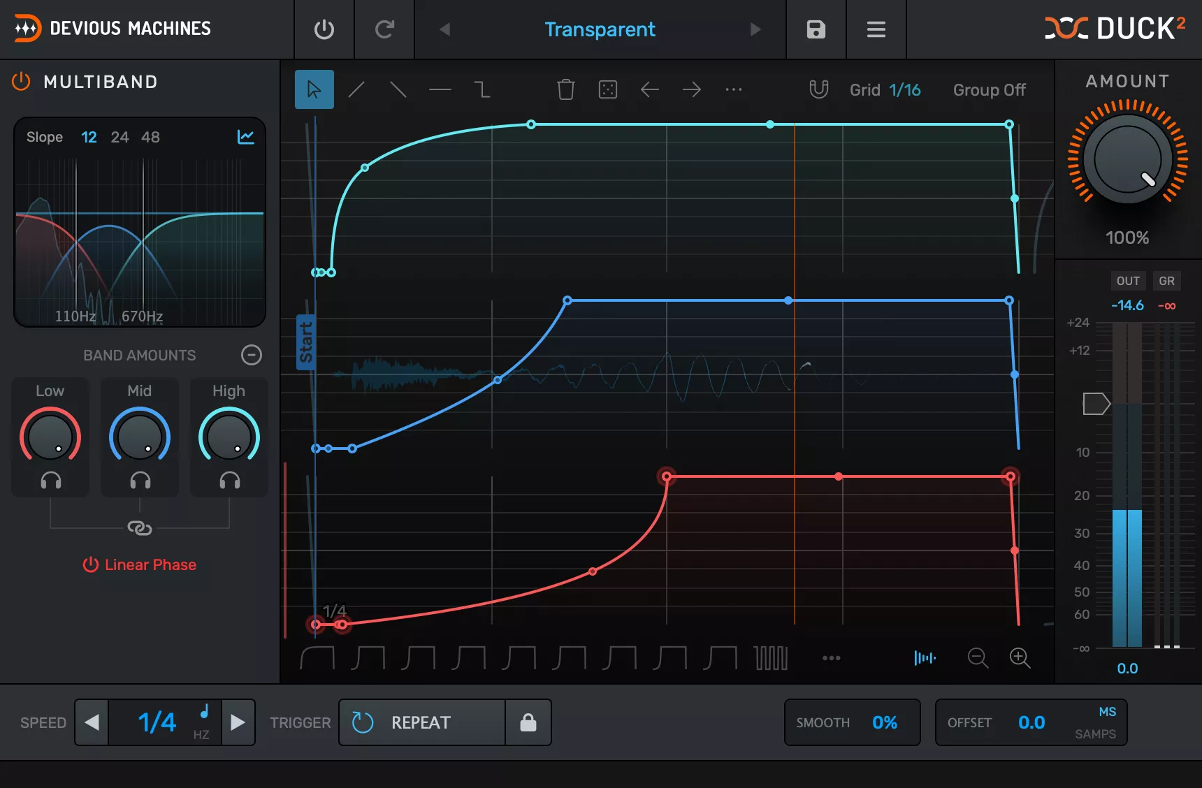Devious Machines Duck 2 interface