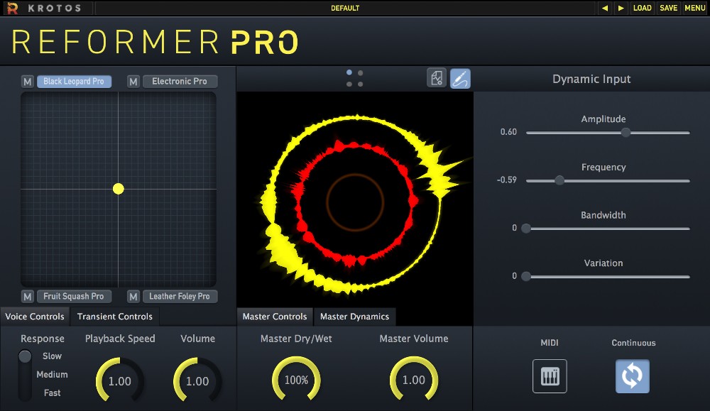 Krotos Audio Reformer Pro interface