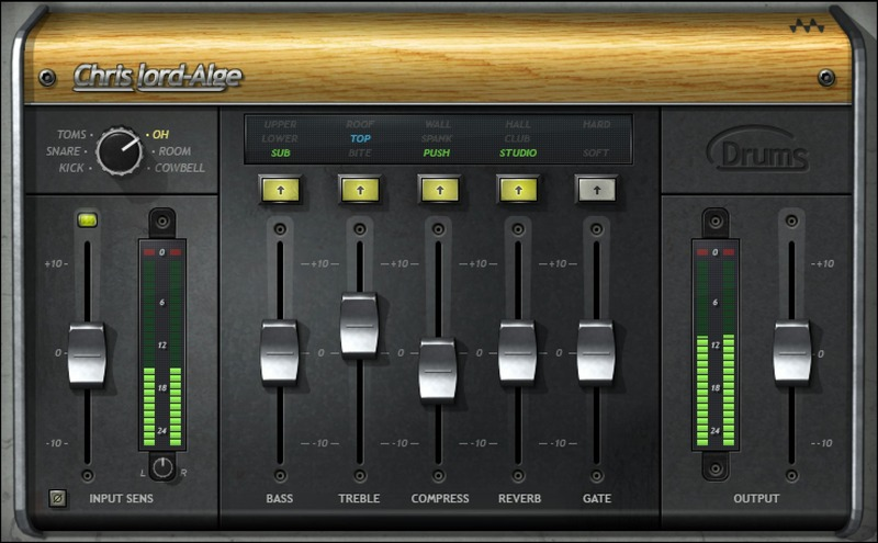 Waves CLA Drums interface