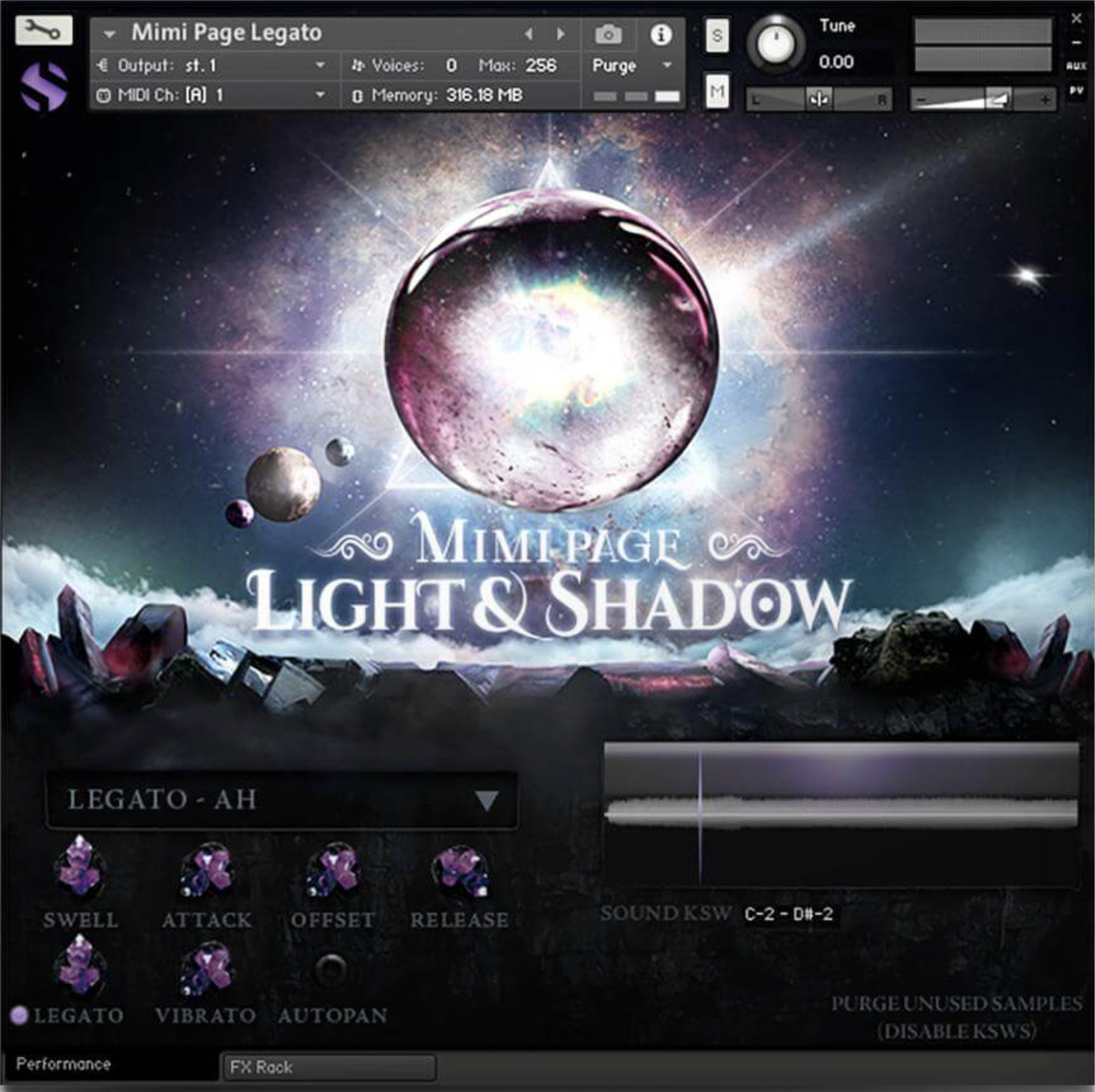 Soundiron Mimi Page Light & Shadow interface