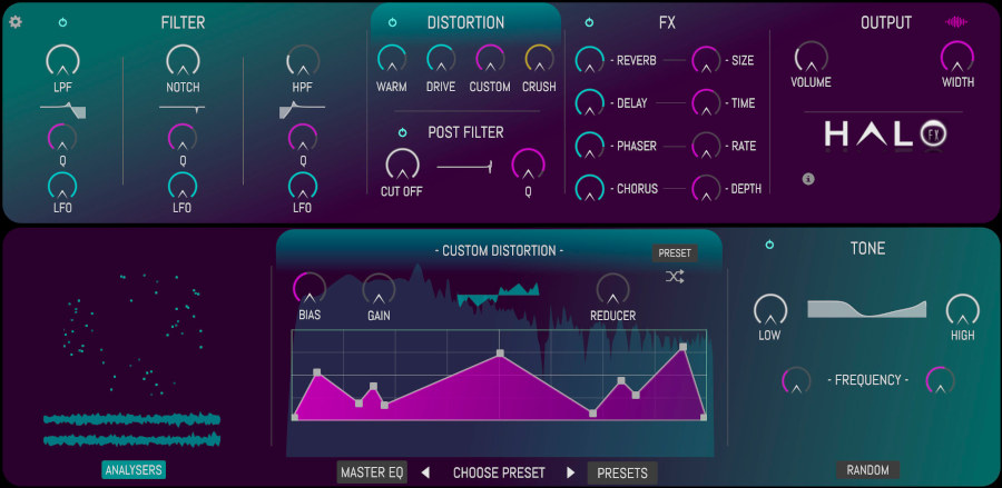 DHPlugins HALO FX interface