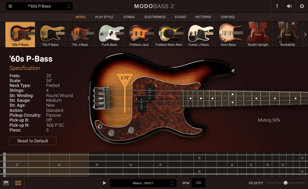 IK Multimedia MODO Bass 2 interface