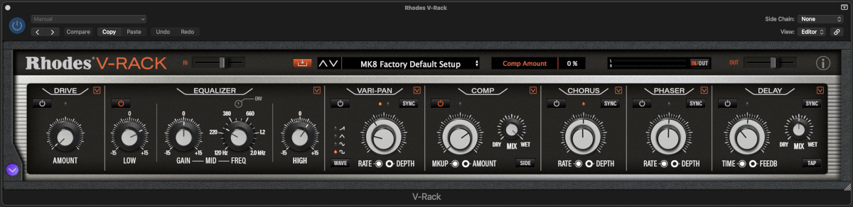 Rhodes V-Rack interface