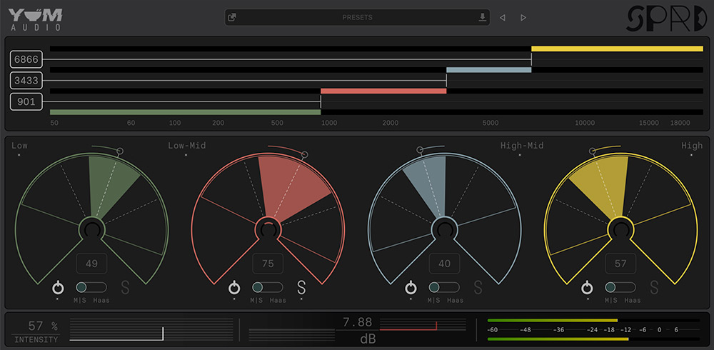 Yum Audio Spread interface