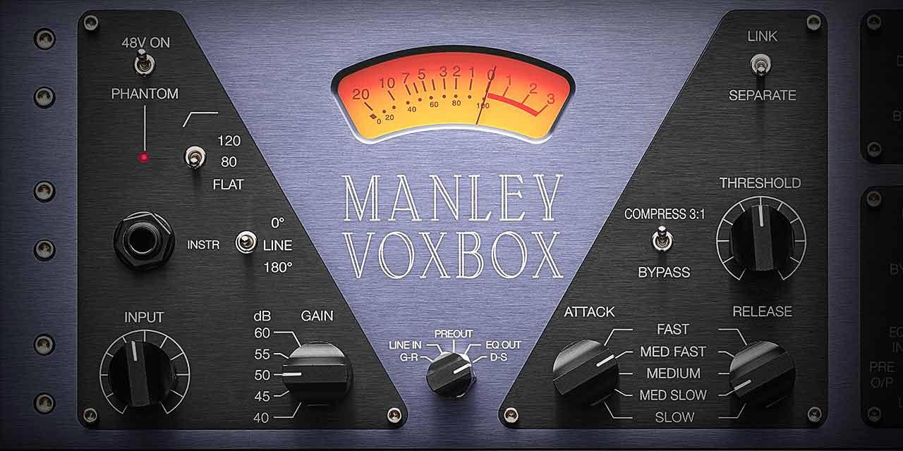 Universal Audio Manley VOXBOX Channel Strip interface