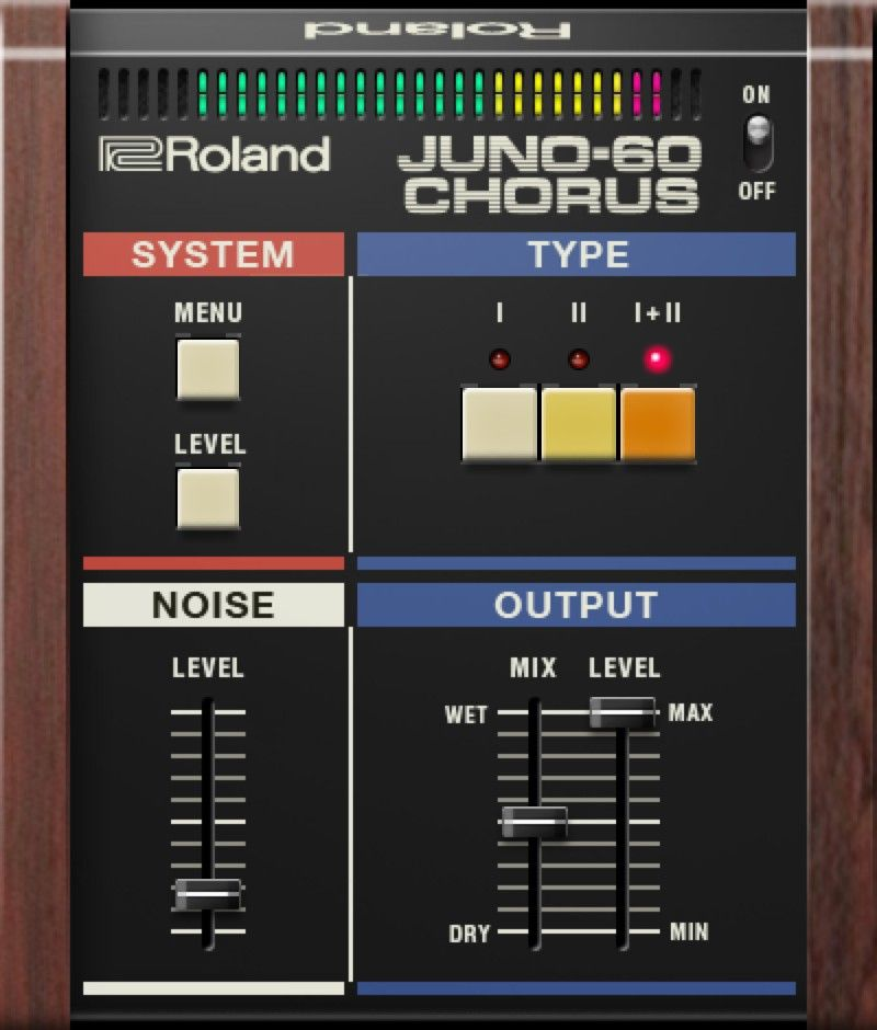 Roland JUNO-60 CHORUS interface