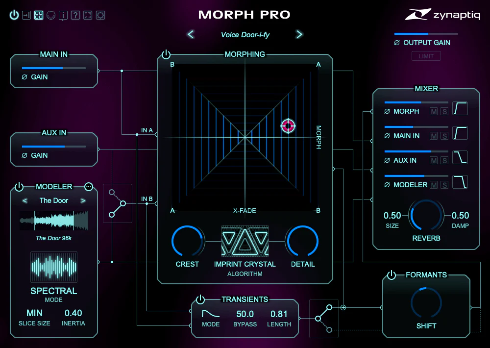 Zynaptiq Morph 3 Pro interface