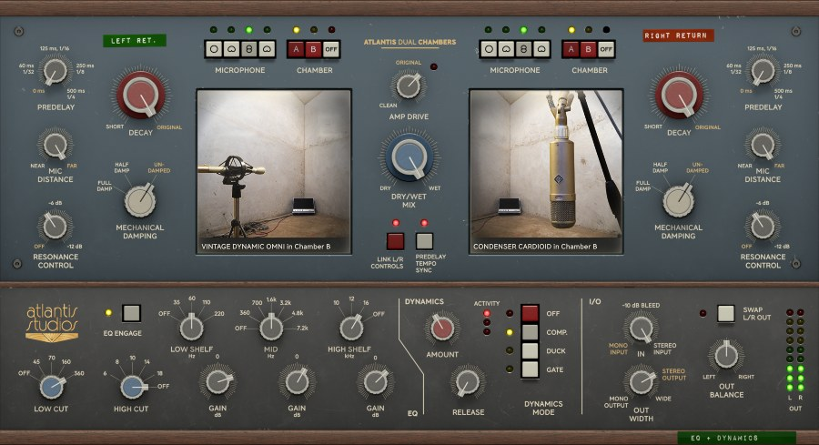 Softube Atlantis Dual Chambers interface