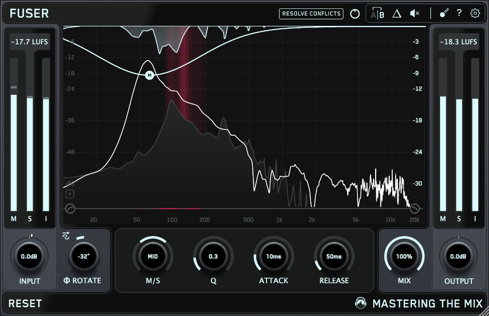Mastering The Mix FUSER interface