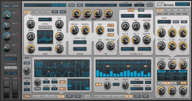 Reveal Sound Spire interface
