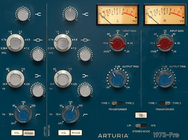 Arturia Pre 1973 interface