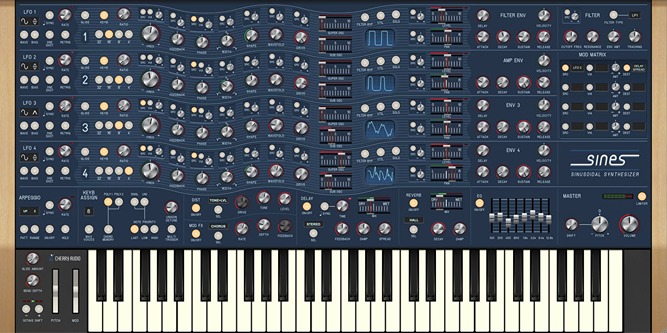 Cherry Audio Sines interface