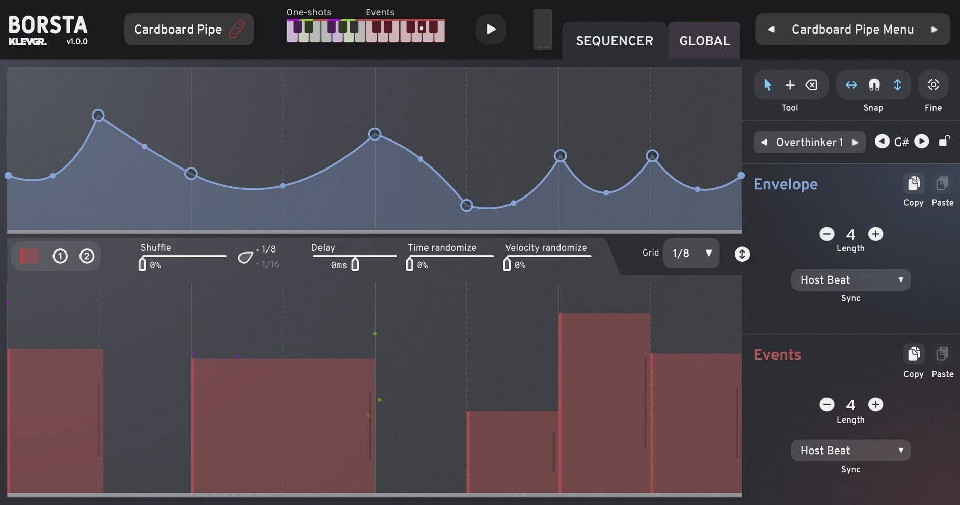 Klevgrand Borsta interface