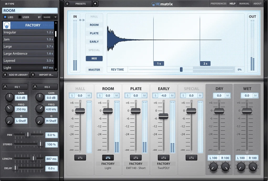 Overloud REmatrix interface