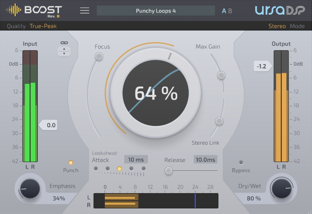 UrsaDSP Boost interface