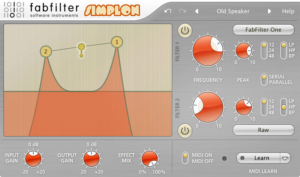 FabFilter Simplon interface