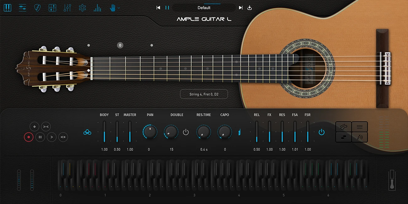 Ample Sound Ample Guitar L III interface