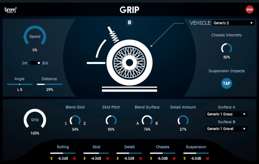 Boom GRIP interface