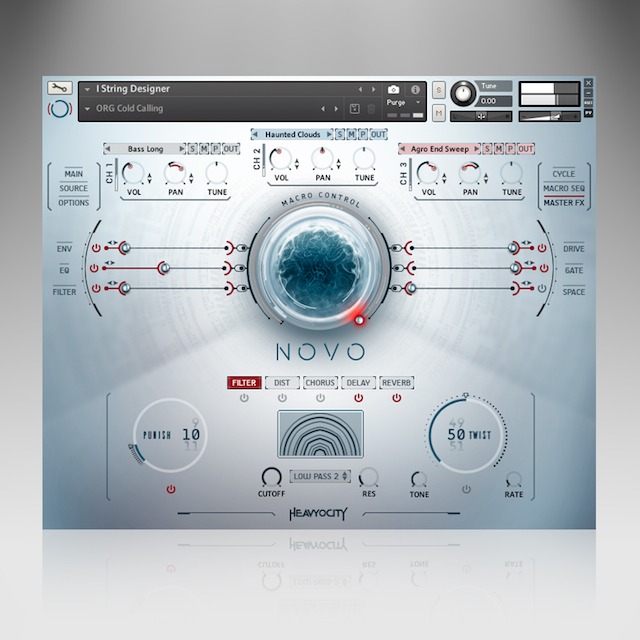 Heavyocity NOVO Modern Strings interface