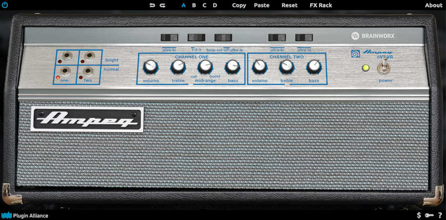 Ampeg SVT-VR interface