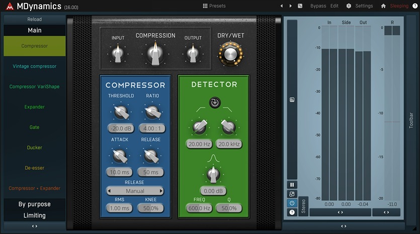 MeldaProduction MDynamics interface