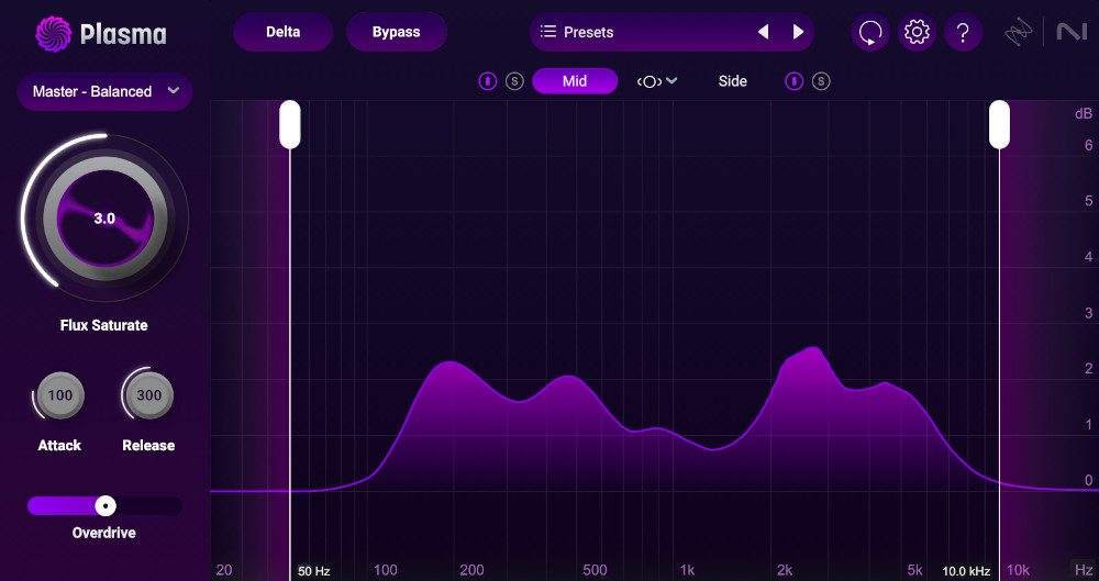 iZotope Plasma interface