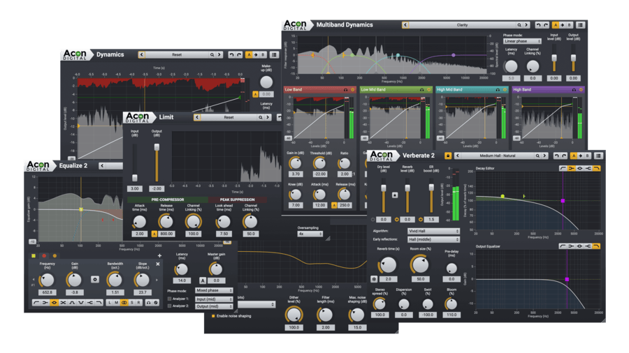 Acon Digital Mix & Mastering Suite interface