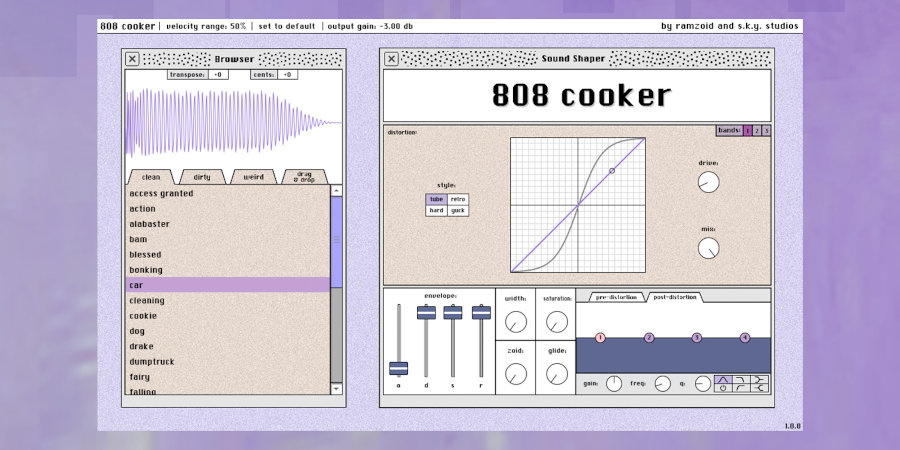 Ramzoid 808 Cooker interface