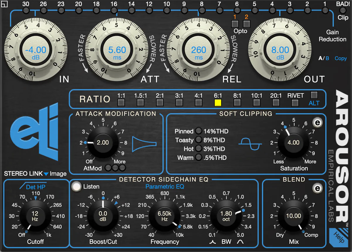 Empirical Labs Arousor 3.0 interface