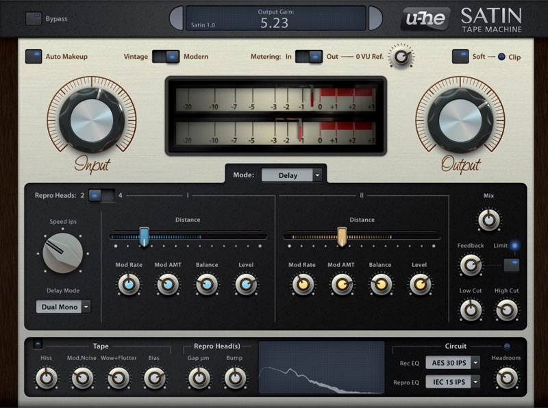 u-he Satin interface