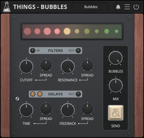 AudioThing Things - Bubbles interface
