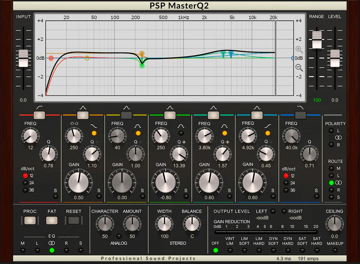 PSP Audioware MasterQ 2 interface