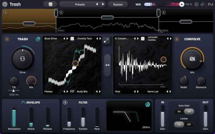Softube Drawmer S73 Intelligent Master Processor interface