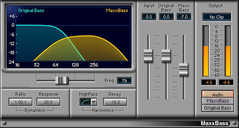 Waves MaxxBass interface