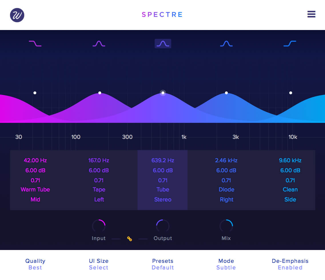 Wavesfactory Spectre interface