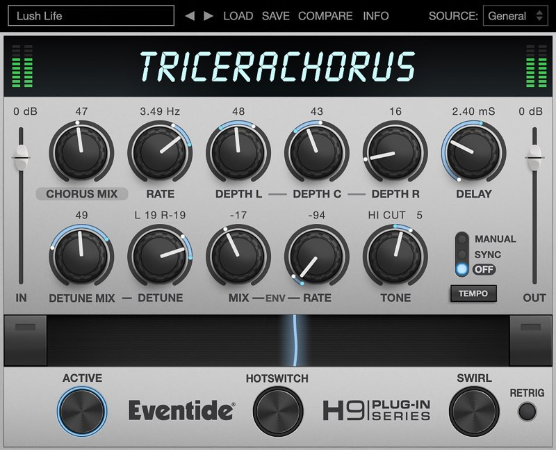 Eventide TriceraChorus interface